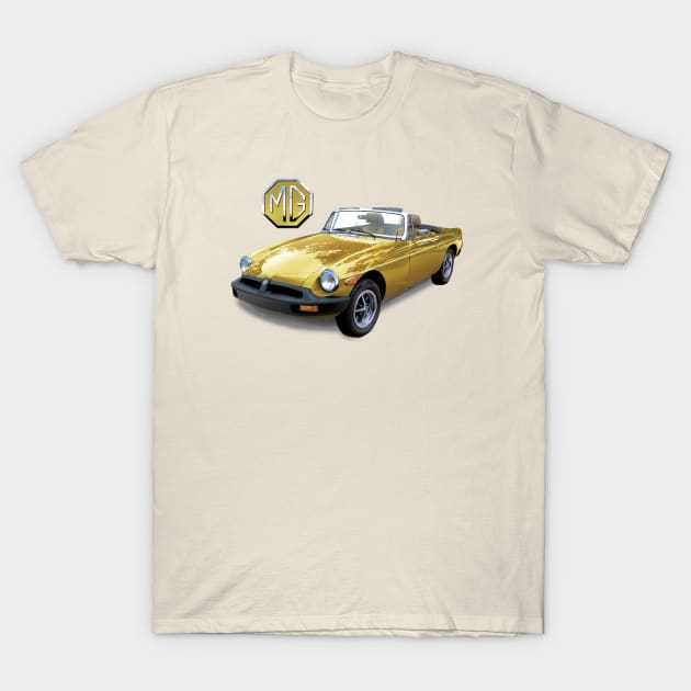 MGB - Solid Gold T-Shirt by Midcenturydave